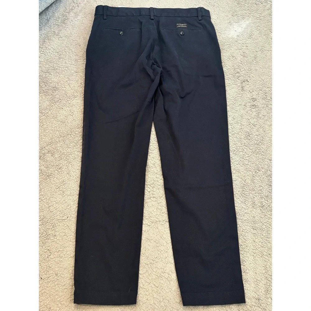 Banana Republic Mason Athletic Tapered Fit Navy Blue Chino Pants Mens 32x32